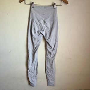 Lululemon Light Gray double lined Leggings align size 2